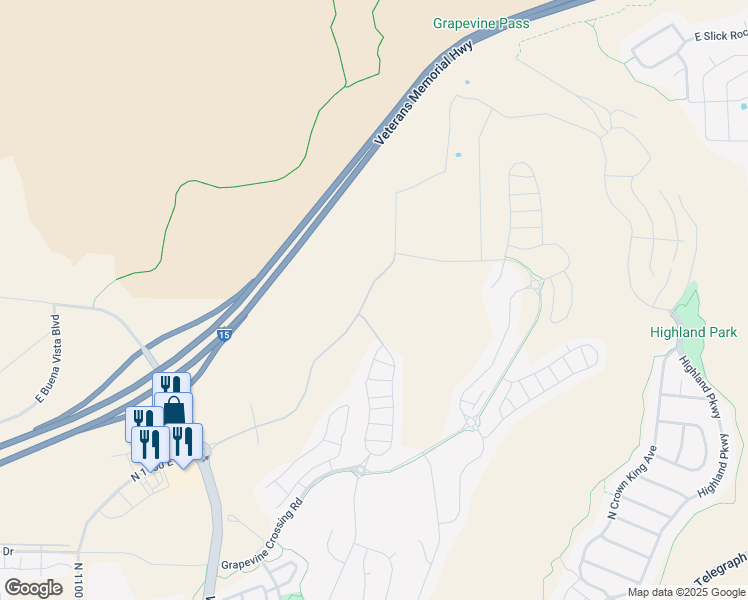 map of restaurants, bars, coffee shops, grocery stores, and more near 1892 Vacation Lane in Washington