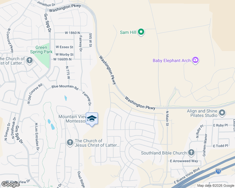 map of restaurants, bars, coffee shops, grocery stores, and more near 416 Camino Borde in Washington