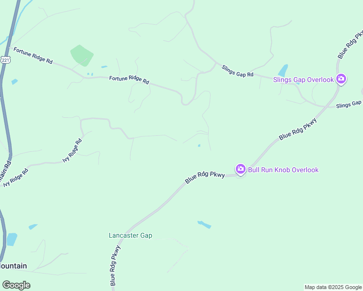 map of restaurants, bars, coffee shops, grocery stores, and more near 10609 Lancaster Road in Bent Mountain