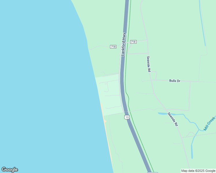 map of restaurants, bars, coffee shops, grocery stores, and more near Bluff Lane in Northampton County