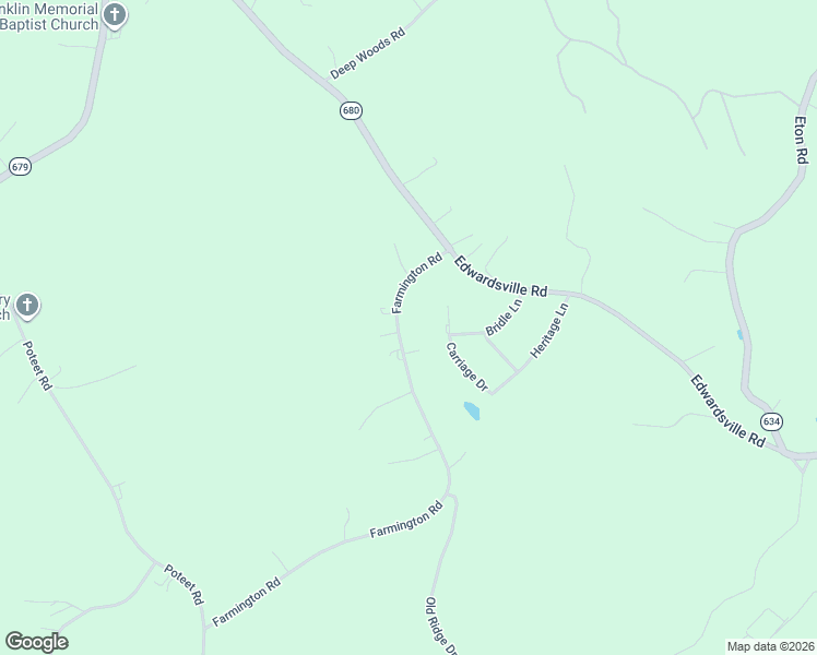 map of restaurants, bars, coffee shops, grocery stores, and more near 980 Farmington Road in Hardy