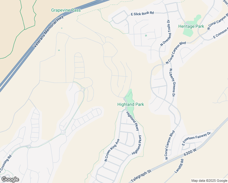map of restaurants, bars, coffee shops, grocery stores, and more near 1406 North Highland Parkway in Washington