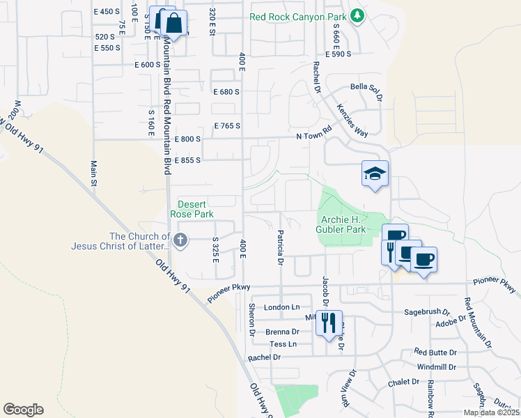 map of restaurants, bars, coffee shops, grocery stores, and more near 3913 Bella Vista Drive in Santa Clara