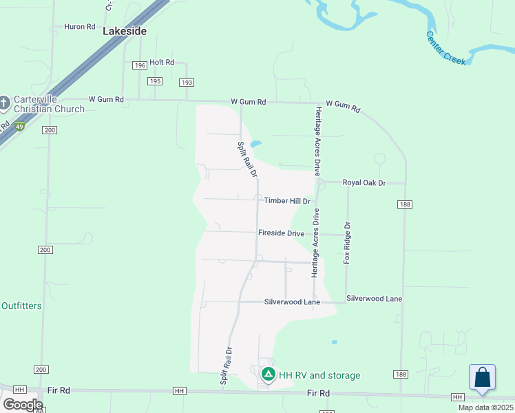 map of restaurants, bars, coffee shops, grocery stores, and more near 109 Split Rail Drive in Joplin