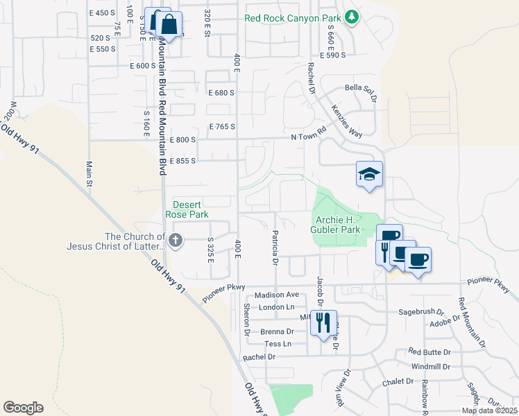 map of restaurants, bars, coffee shops, grocery stores, and more near 3913 Bella Vista Drive in Santa Clara