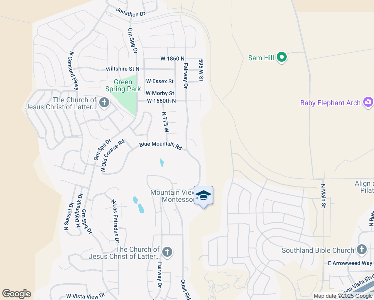 map of restaurants, bars, coffee shops, grocery stores, and more near Fairway Drive in Washington