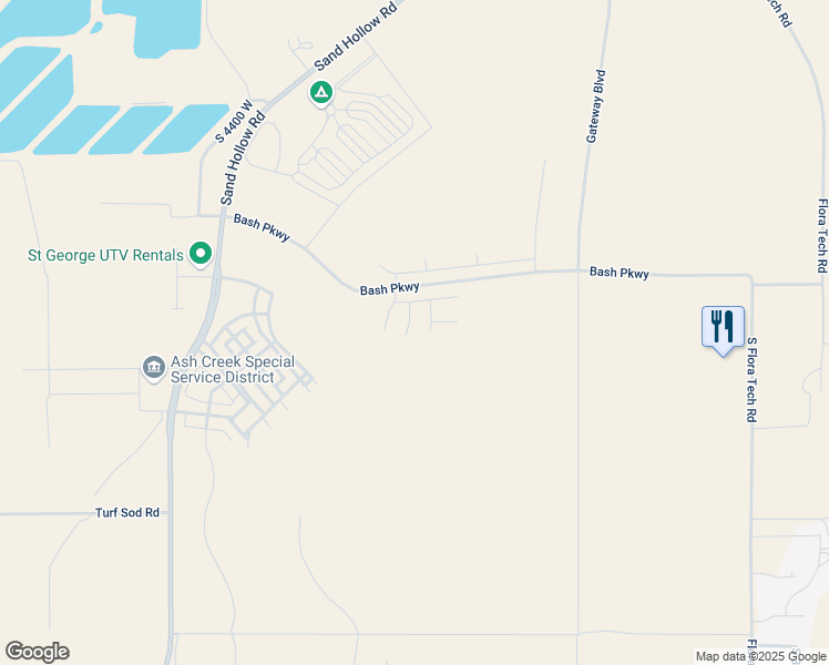 map of restaurants, bars, coffee shops, grocery stores, and more near 1589 South 4000 West in Hurricane