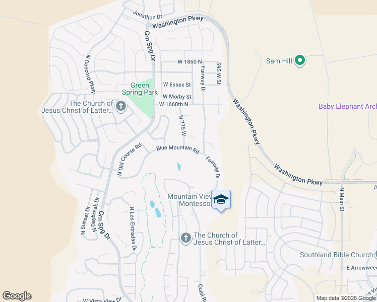 map of restaurants, bars, coffee shops, grocery stores, and more near 751 West Blue Mountain Road in Washington