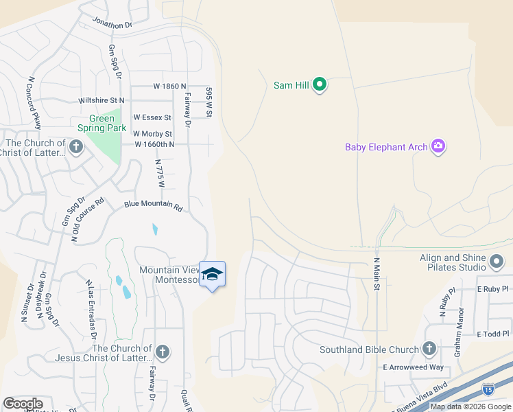 map of restaurants, bars, coffee shops, grocery stores, and more near 1414 Via Del Sol in Washington
