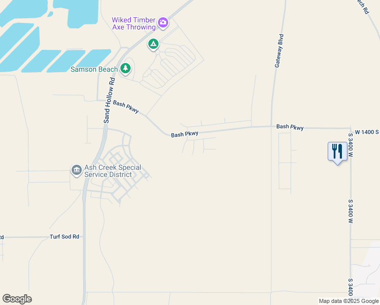 map of restaurants, bars, coffee shops, grocery stores, and more near 1588 South 4000 West in Hurricane