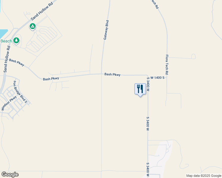 map of restaurants, bars, coffee shops, grocery stores, and more near 590 North State Street in Hurricane