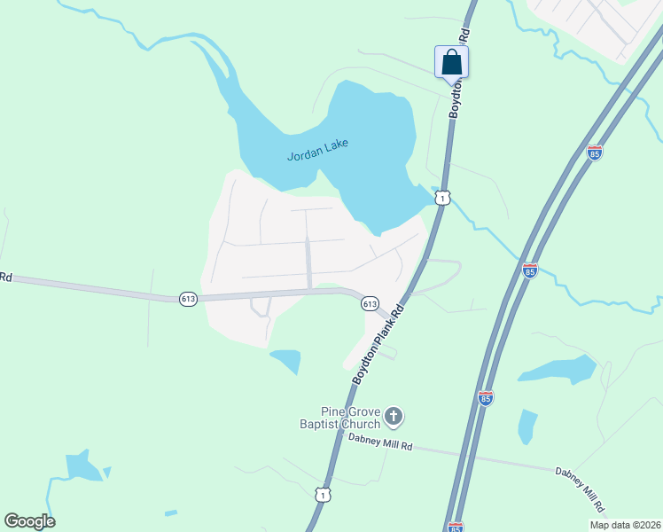 map of restaurants, bars, coffee shops, grocery stores, and more near 22120 Lake Jordan Drive in Petersburg