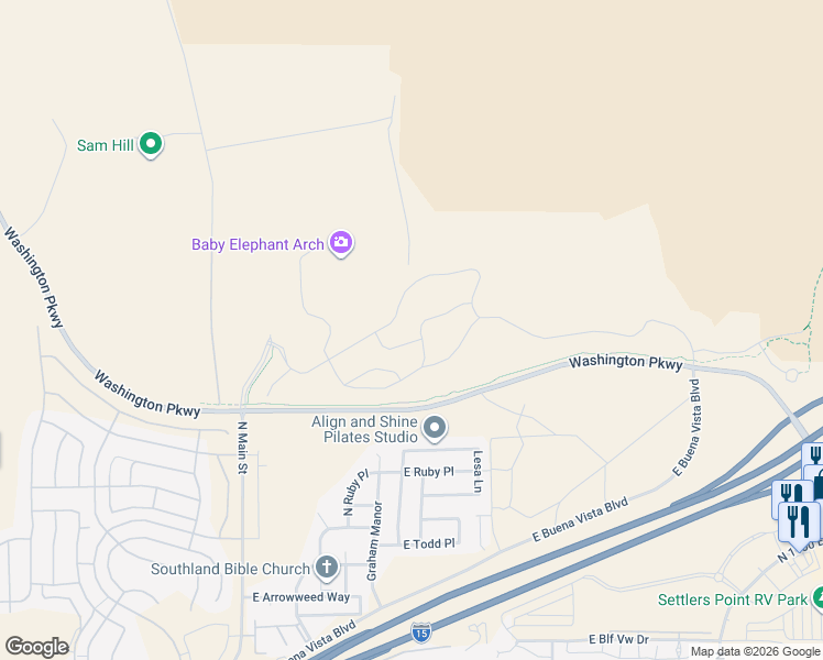 map of restaurants, bars, coffee shops, grocery stores, and more near 391 Sun Dusk Lane in Washington