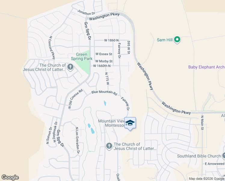 map of restaurants, bars, coffee shops, grocery stores, and more near 751 West Blue Mountain Road in Washington
