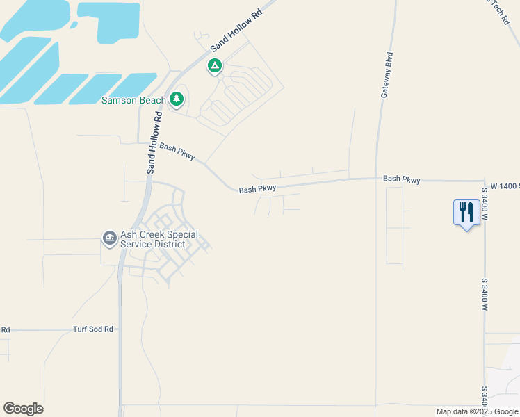 map of restaurants, bars, coffee shops, grocery stores, and more near South 4040 West in Hurricane