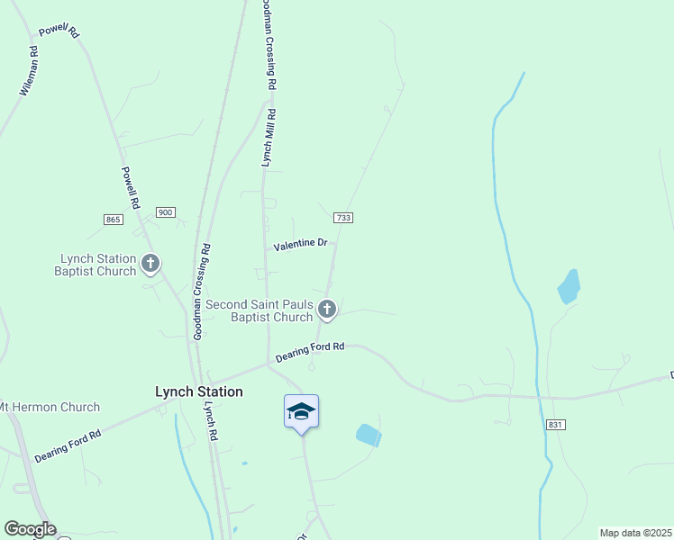 map of restaurants, bars, coffee shops, grocery stores, and more near 211 Leewood Road in Lynch Station