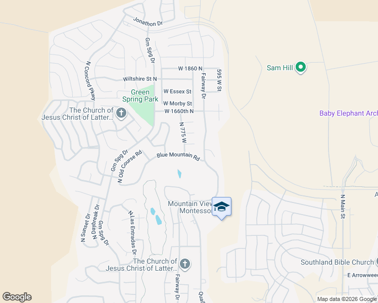 map of restaurants, bars, coffee shops, grocery stores, and more near 760 West Blue Mountain Road in Washington