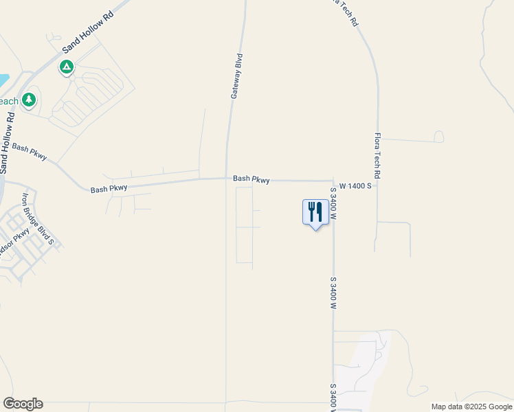 map of restaurants, bars, coffee shops, grocery stores, and more near 590 North State Street in Hurricane