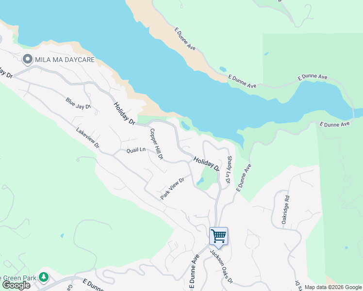 map of restaurants, bars, coffee shops, grocery stores, and more near 17205 Holiday Drive in Morgan Hill