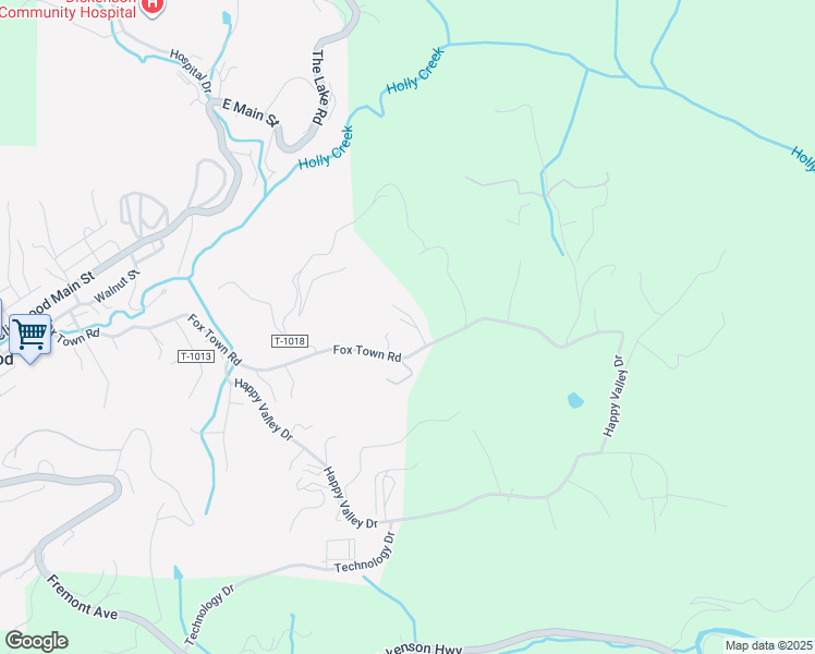 map of restaurants, bars, coffee shops, grocery stores, and more near State Route 727 in Clintwood