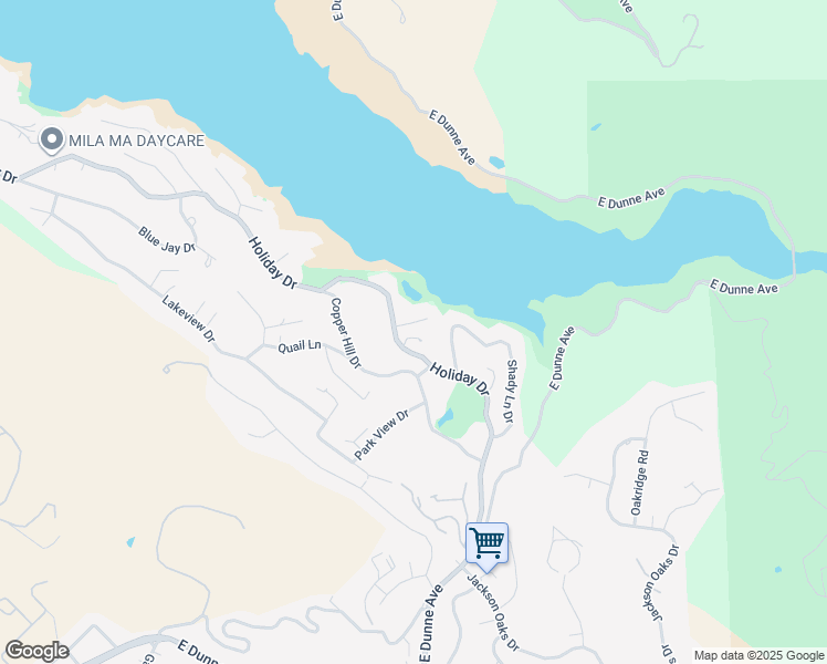map of restaurants, bars, coffee shops, grocery stores, and more near 3440 Oak Lane in Morgan Hill