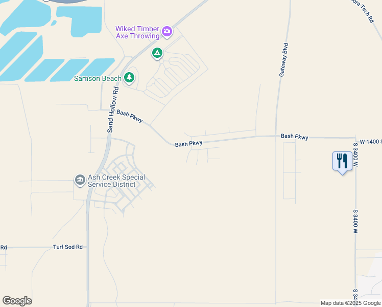 map of restaurants, bars, coffee shops, grocery stores, and more near South 4040 West in Hurricane