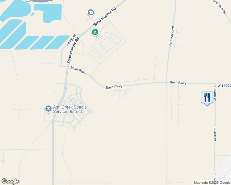 map of restaurants, bars, coffee shops, grocery stores, and more near South 4040 West in Hurricane