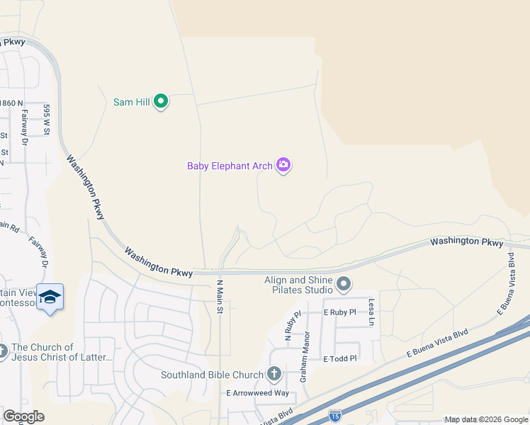 map of restaurants, bars, coffee shops, grocery stores, and more near 202 East Altozano Road in Washington