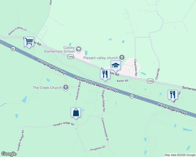 map of restaurants, bars, coffee shops, grocery stores, and more near 3477 Somerset Road in London