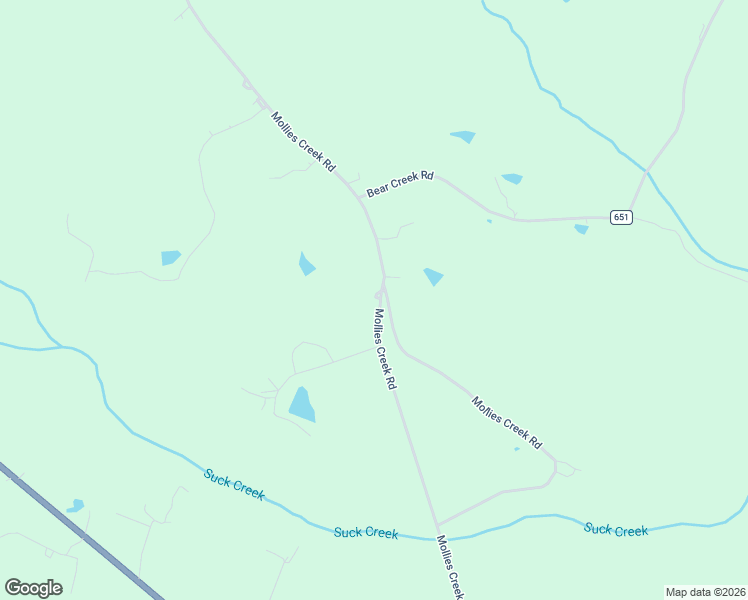 map of restaurants, bars, coffee shops, grocery stores, and more near 4957 Mollies Creek Road in Gladys