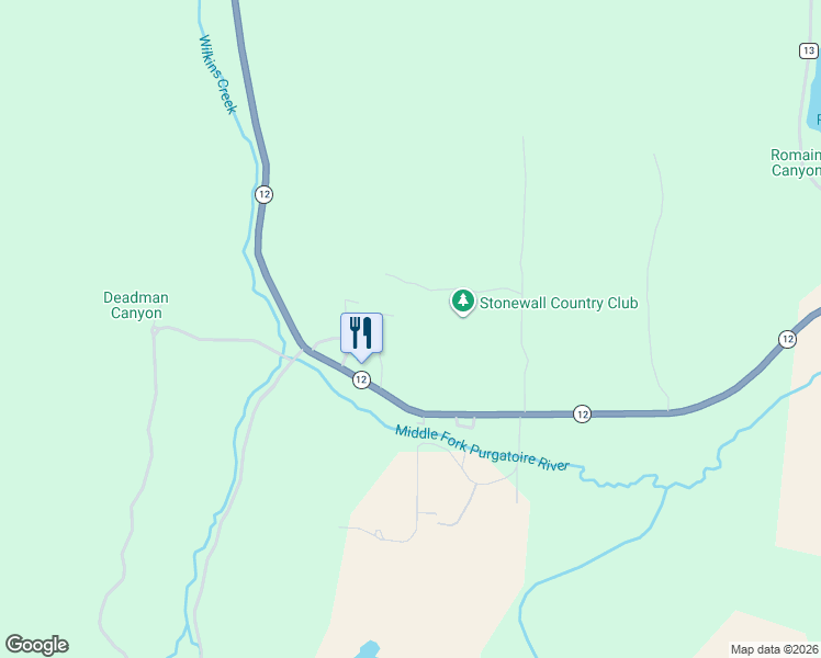 map of restaurants, bars, coffee shops, grocery stores, and more near 6738 Colorado 12 in Weston