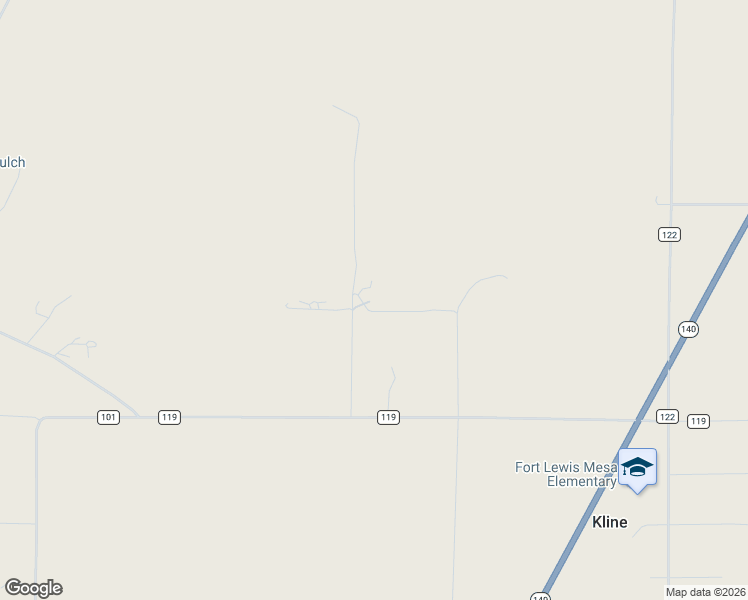 map of restaurants, bars, coffee shops, grocery stores, and more near 772 County Road 119 in Hesperus
