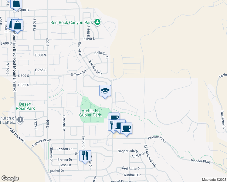 map of restaurants, bars, coffee shops, grocery stores, and more near 2540 Lava Lane in Santa Clara