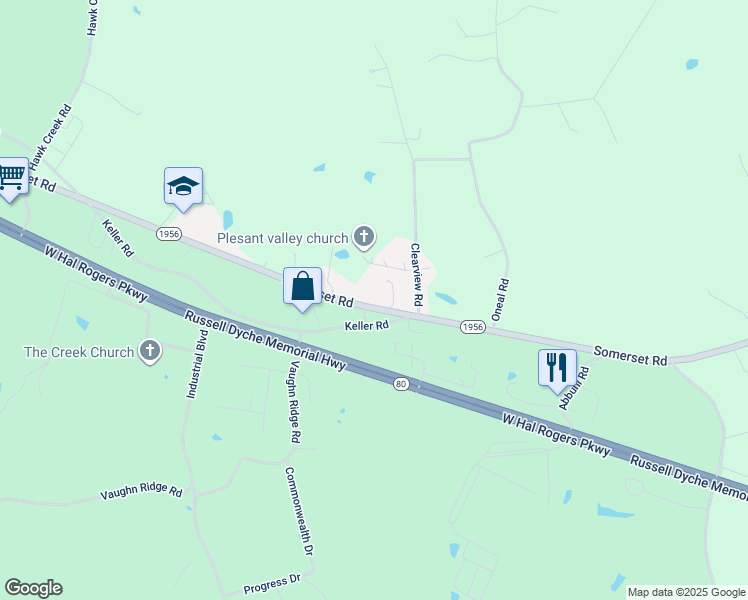 map of restaurants, bars, coffee shops, grocery stores, and more near 3218 Somerset Road in London