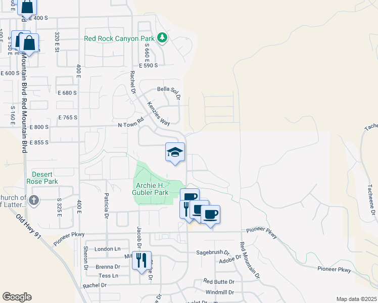 map of restaurants, bars, coffee shops, grocery stores, and more near 2540 Lava Lane in Santa Clara
