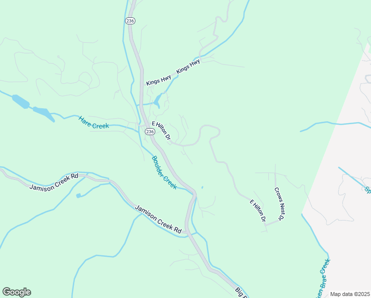 map of restaurants, bars, coffee shops, grocery stores, and more near 101 Culligan Court in Boulder Creek