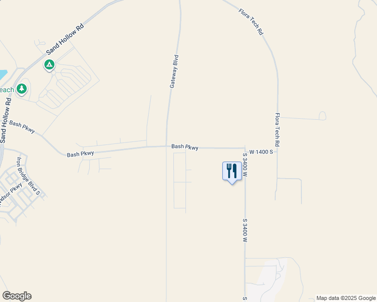 map of restaurants, bars, coffee shops, grocery stores, and more near 590 North State Street in Hurricane