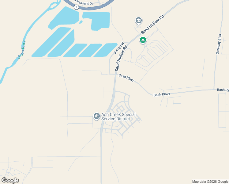 map of restaurants, bars, coffee shops, grocery stores, and more near 63 Sand Hollow Road in Hurricane