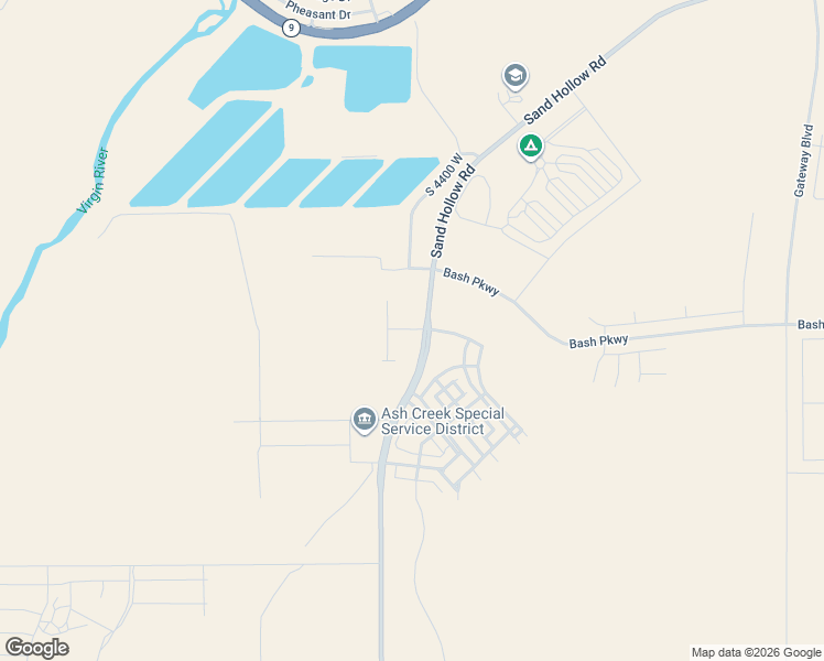 map of restaurants, bars, coffee shops, grocery stores, and more near 50 Sand Hollow Road in Hurricane