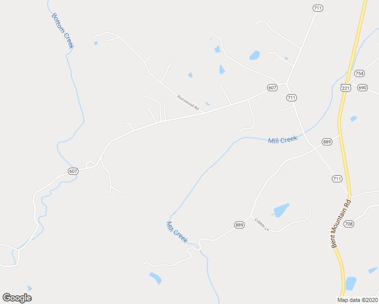 map of restaurants, bars, coffee shops, grocery stores, and more near in Bent Mountain