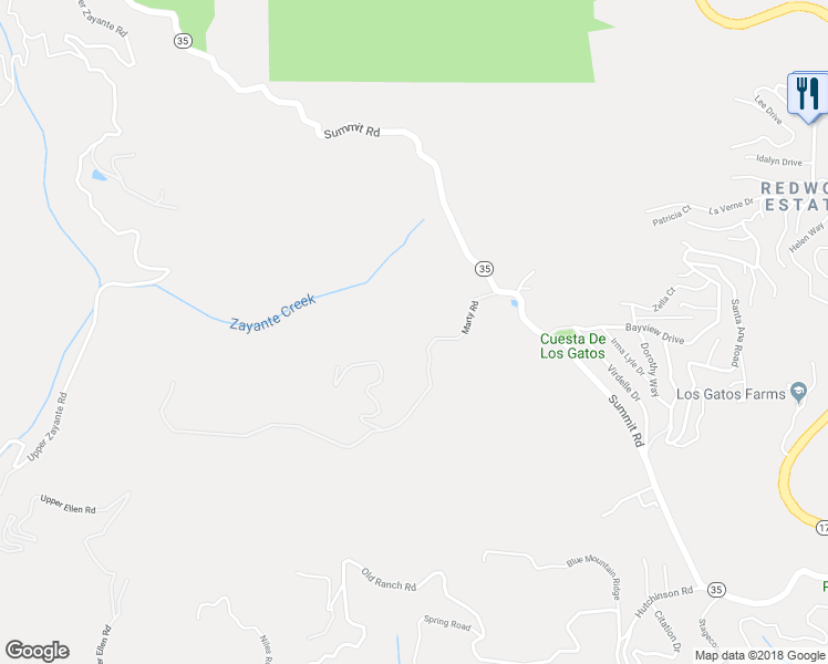 map of restaurants, bars, coffee shops, grocery stores, and more near 200 Marty Road in Los Gatos