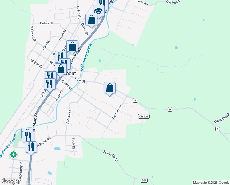 map of restaurants, bars, coffee shops, grocery stores, and more near 641-699 Big Ben Boulevard in Piedmont