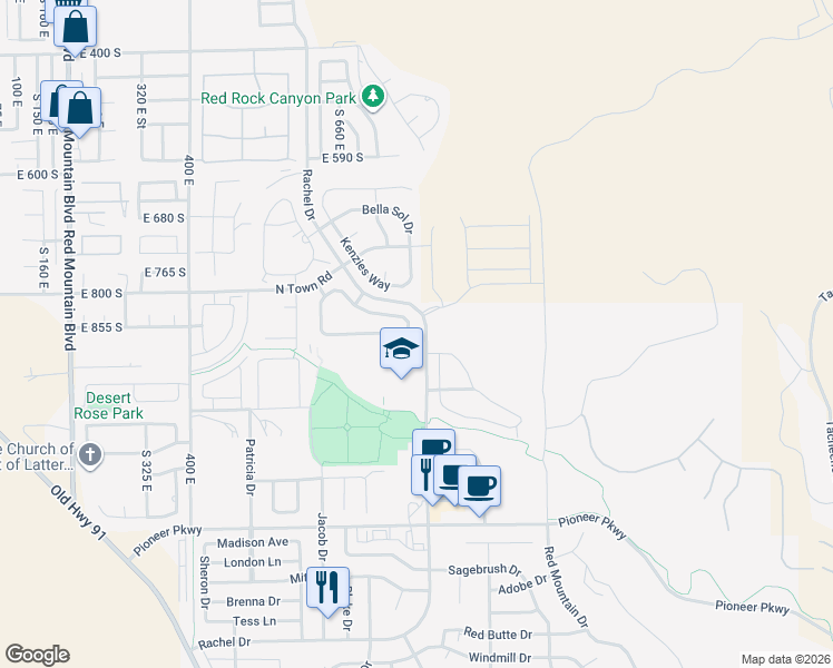 map of restaurants, bars, coffee shops, grocery stores, and more near 3800 Paradise Village Dr in Santa Clara
