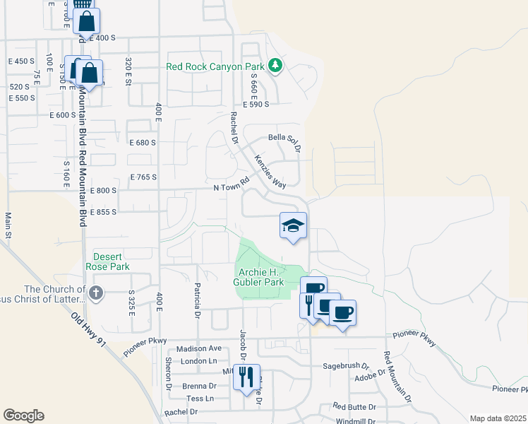 map of restaurants, bars, coffee shops, grocery stores, and more near 3800 Paradise Village Dr in Santa Clara