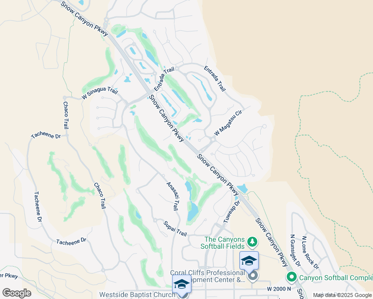map of restaurants, bars, coffee shops, grocery stores, and more near in St. George