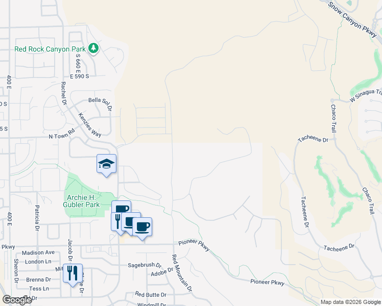 map of restaurants, bars, coffee shops, grocery stores, and more near 2423 Rachel Drive in Santa Clara