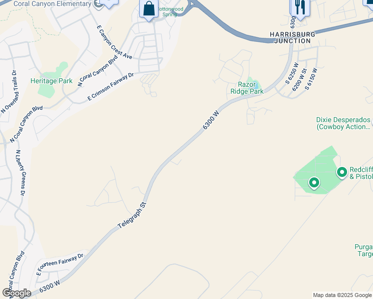 map of restaurants, bars, coffee shops, grocery stores, and more near 3965 Razor Dr. in Washington