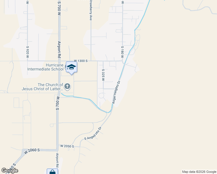map of restaurants, bars, coffee shops, grocery stores, and more near 282 West 1480 South in Hurricane