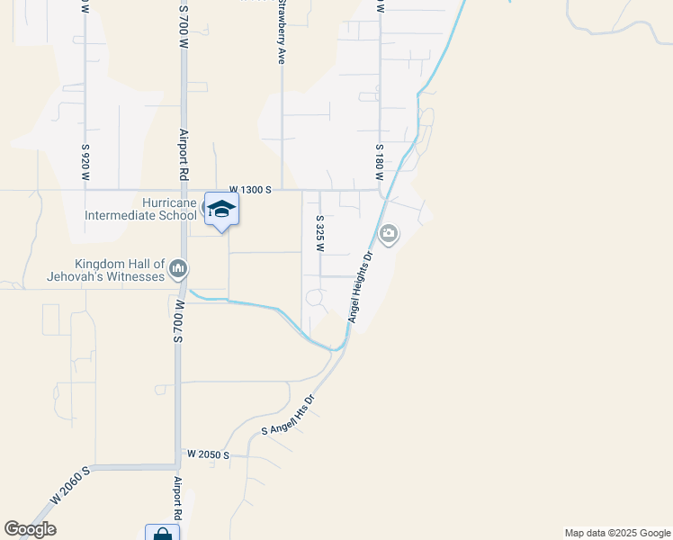 map of restaurants, bars, coffee shops, grocery stores, and more near 282 West 1480 South in Hurricane