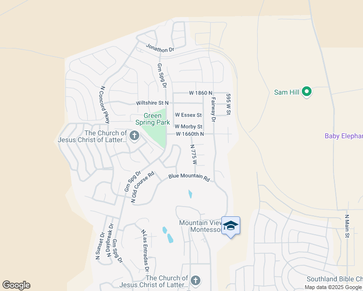 map of restaurants, bars, coffee shops, grocery stores, and more near 1592 Parkstone Road West in Washington